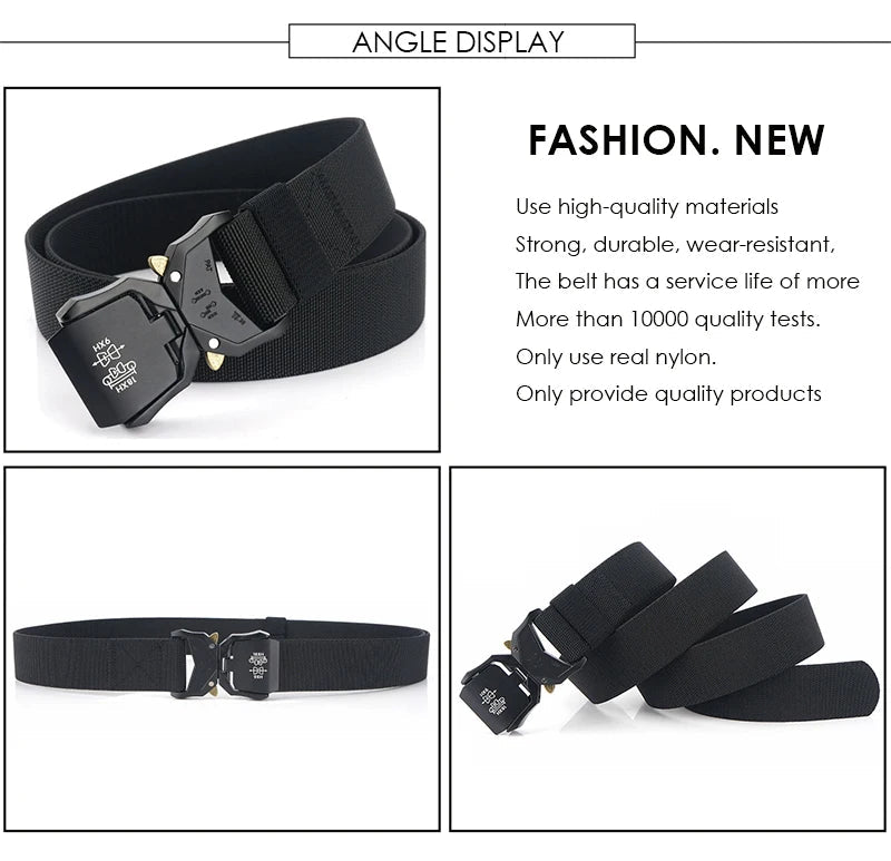 Ceinture tactique en nylon 1200D avec boucle à dégagement rapide "VATLTY - VT156" - Planète Rando
