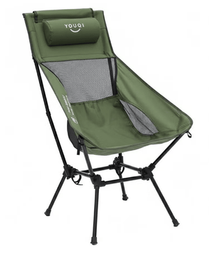 Chaise de camping pliante et respirante 2,3kg en tissu renforcé Oxford 900D "YOUQI - YQ - CHZ78" - Planète Rando