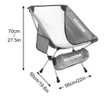 Chaise pliante ultralégère en aluminium pour pour camping et bivouac "Pacoone - camping chair" - Planète Rando