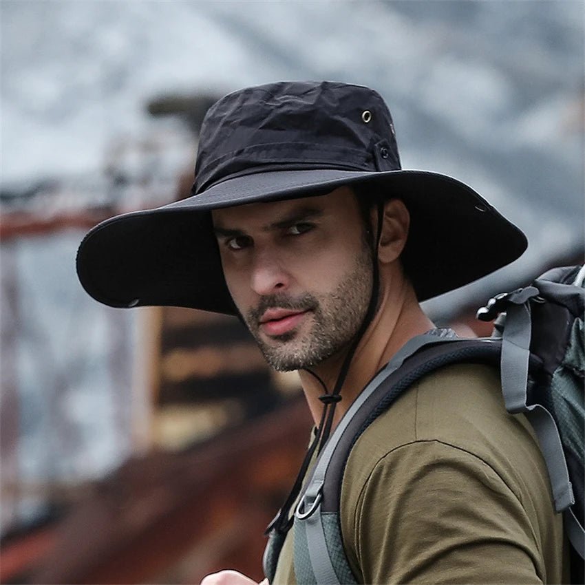 Chapeau bob d'été en maille respirante avec protection UV UPF 50+ "HUBTACTIAL - HU1402" - Planète Rando