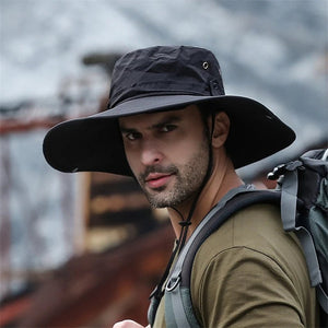 Chapeau bob d'été en maille respirante avec protection UV UPF 50+ "HUBTACTIAL - HU1402" - Planète Rando