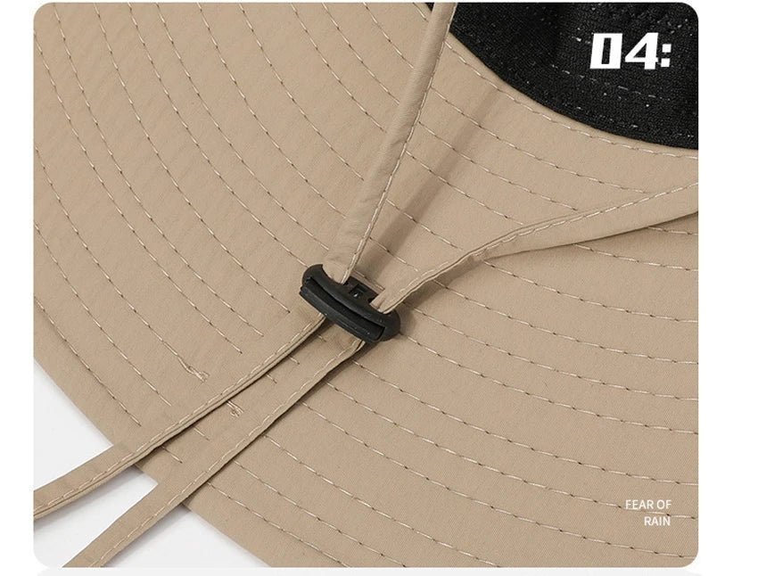 Chapeau bob d'été en maille respirante avec protection UV UPF 50+ "HUBTACTIAL - HU1402" - Planète Rando
