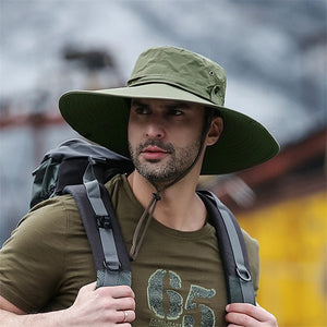 Chapeau bob d'été en maille respirante avec protection UV UPF 50+ "HUBTACTIAL - HU1402" - Planète Rando