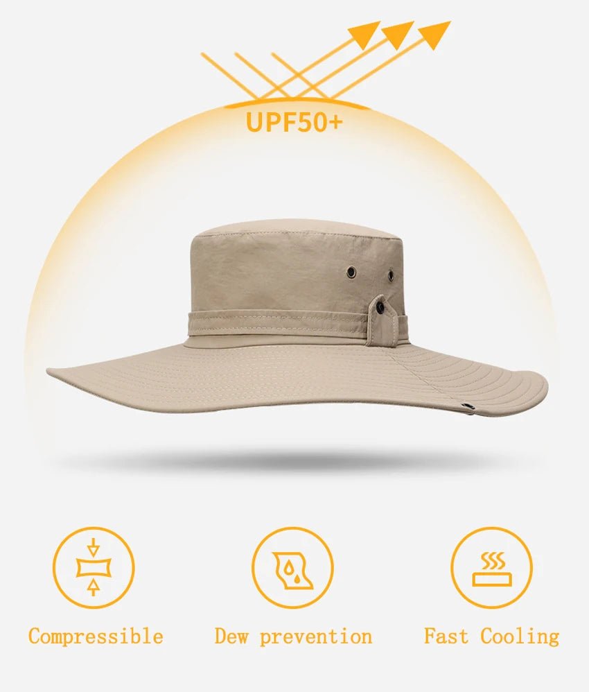 Chapeau bob d'été en maille respirante avec protection UV UPF 50+ "HUBTACTIAL - HU1402" - Planète Rando