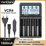 Chargeur intelligent avec écran LCD pour batteries Li - ion 3,7V / LiFePO4 3,2V / Ni - MH 1,2V "VariCore VCR4/P4" - Planète Rando