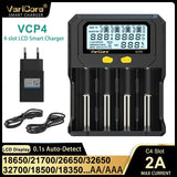Chargeur intelligent avec écran LCD pour batteries Li - ion 3,7V / LiFePO4 3,2V / Ni - MH 1,2V "VariCore VCR4/P4" - Planète Rando