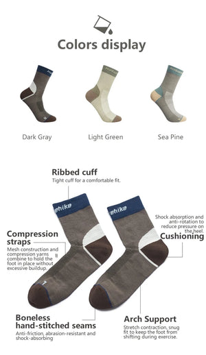 Chaussettes 3 saisons avec technologie Coolmax à séchage rapide et respirante "Naturehike - CYY2551FS011" - Planète Rando