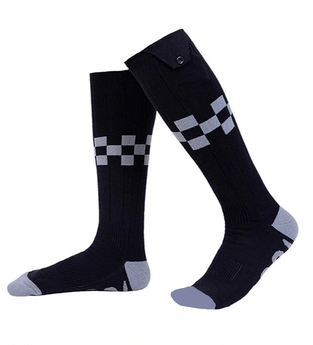 Chaussettes chauffantes rechargeables 6000 mAh pour les sports de plein air "LEOSOXS - Control Socks" - Planète Rando