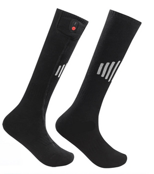 Chaussettes chauffantes rechargeables 6000 mAh pour les sports de plein air "LEOSOXS - Control Socks" - Planète Rando