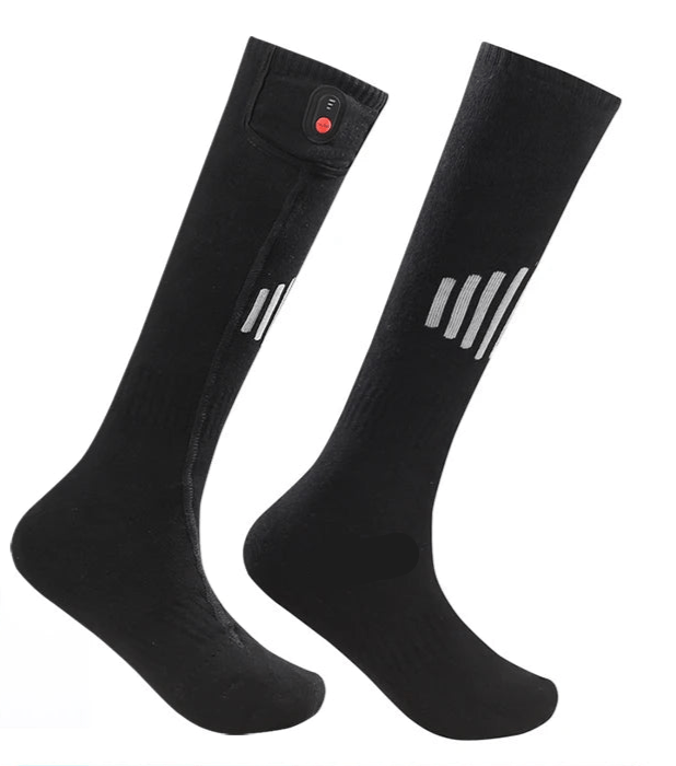 Chaussettes chauffantes rechargeables 6000 mAh pour les sports de plein air "LEOSOXS - Control Socks" - Planète Rando
