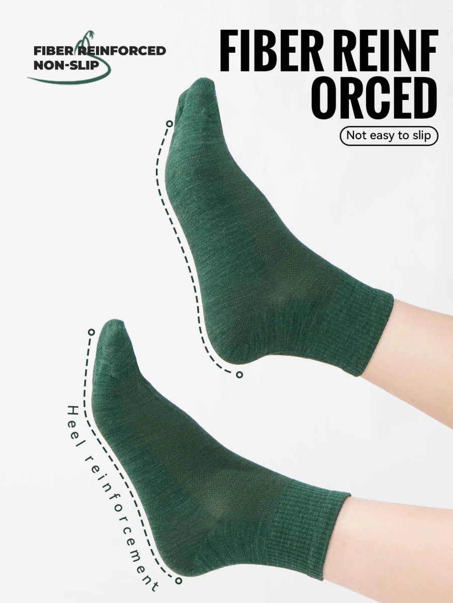 Chaussettes en laine mérinos confortables et anti - transpirantes unisexe "WRELS - Whool socks" - Planète Rando