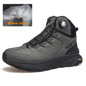 Chaussure de randonnée mid - top / bottines alpinisme avec technologie Static Waterproof et doublure polaire pour homme "HUMTTO - HT - 240217C" - Planète Rando