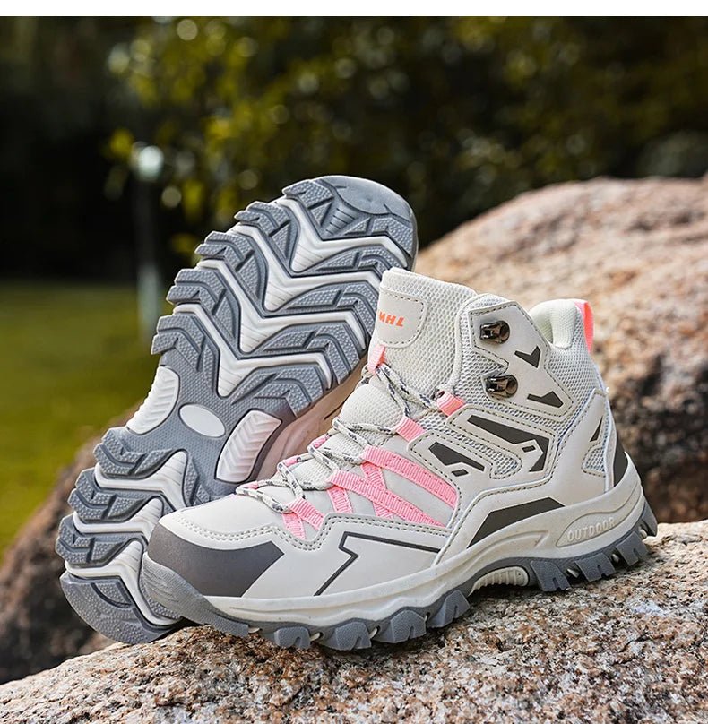 Chaussures de randonnée / bottes de montagne mi - haute pour femme "Abnkarwin - ABN265" - Planète Rando