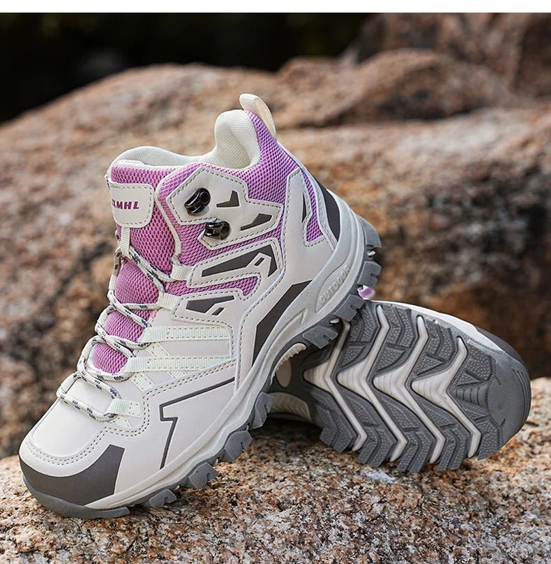 Chaussures de randonnée / bottes de montagne mi - haute pour femme "Abnkarwin - ABN265" - Planète Rando