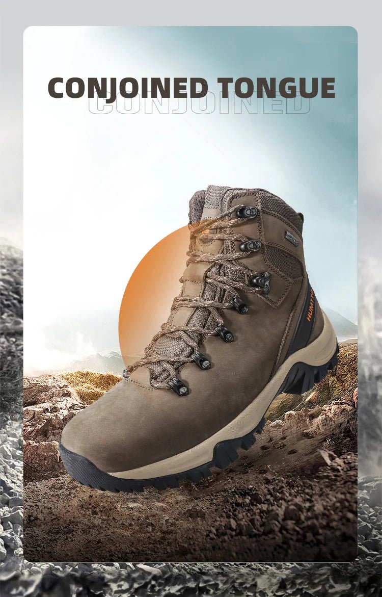 Chaussures de randonnée high - top / bottines d'alpinisme 100% imperméable pour homme "HUMTTO - 230914A" - Planète Rando
