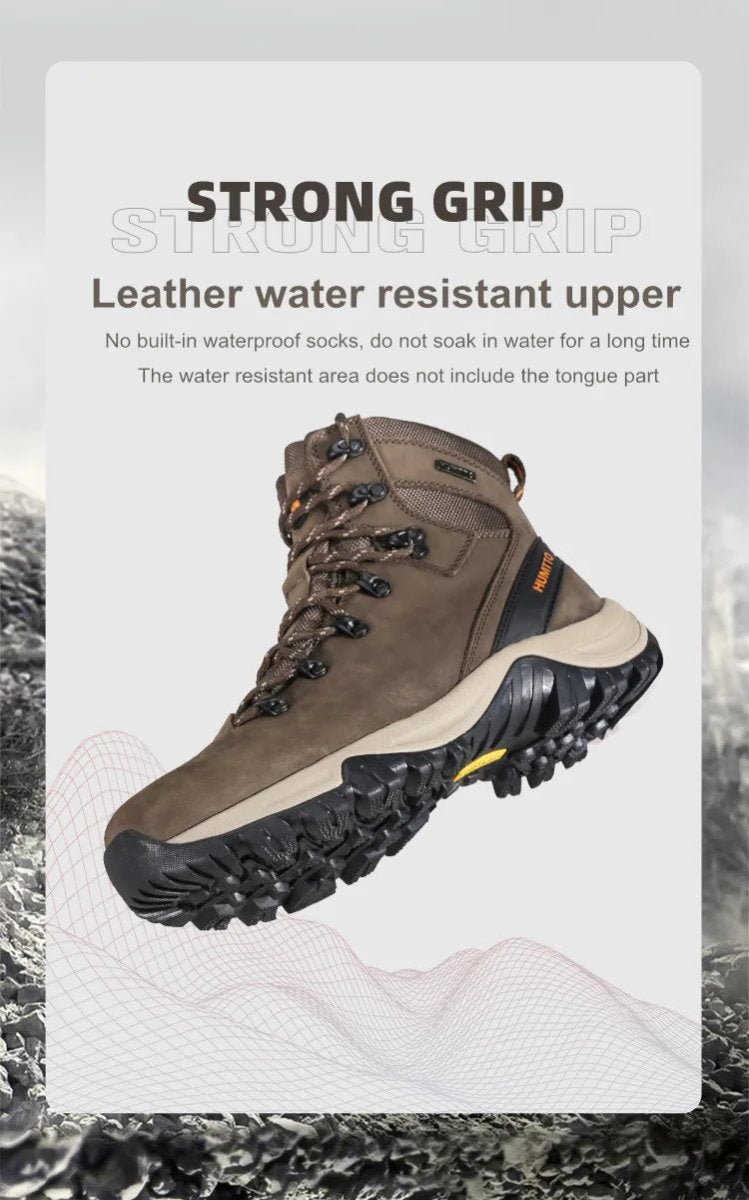Chaussures de randonnée high - top / bottines d'alpinisme 100% imperméable pour homme "HUMTTO - 230914A" - Planète Rando