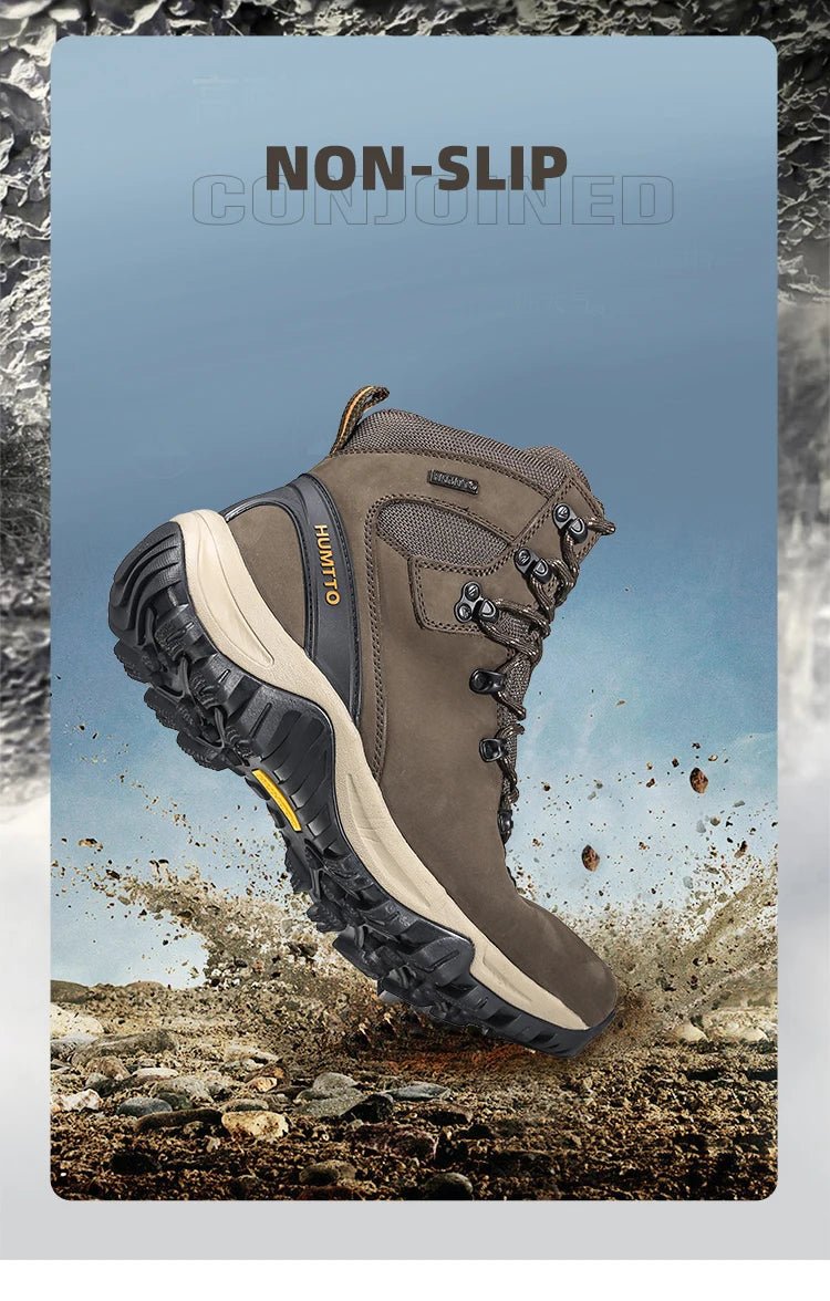 Chaussures de randonnée high - top / bottines d'alpinisme 100% imperméable pour homme "HUMTTO - 230914A" - Planète Rando