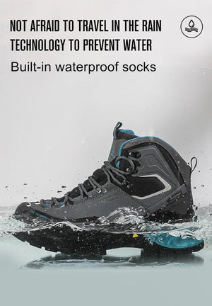 Chaussures de randonnée high - top / bottines d'expédition 100% imperméables pour homme "HUMTTO - HT - 240783A" - Planète Rando