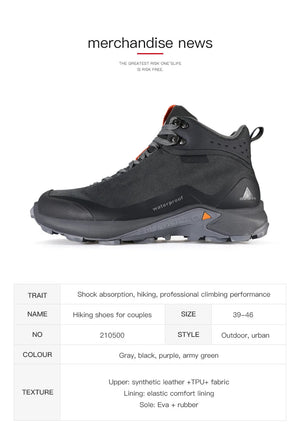 Chaussures de randonnée mid - top / bottines 100% imperméables pour homme "HUMTTO - HT210500A" - Planète Rando