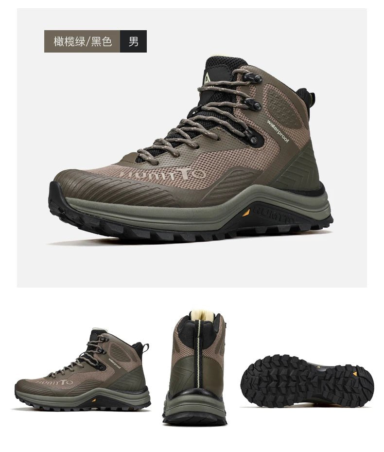 Chaussures de randonnée mid - top / bottines alpinisme avec technologie Static Waterproof pour homme "HUMTTO - HT - 250460A" - Planète Rando
