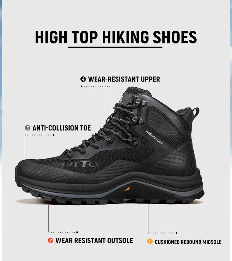 Chaussures de randonnée mid - top / bottines alpinisme avec technologie Static Waterproof pour homme "HUMTTO - HT - 250460A" - Planète Rando