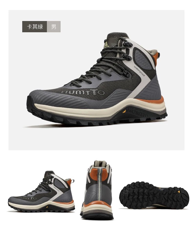 Chaussures de randonnée mid - top / bottines alpinisme avec technologie Static Waterproof pour homme "HUMTTO - HT - 250460A" - Planète Rando