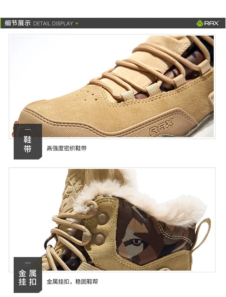 Chaussures de randonnée mid - top / bottines d'alpinisme avec doublure polaire pour homme "RAX - RX - 2415 - 020012 - 9" - Planète Rando