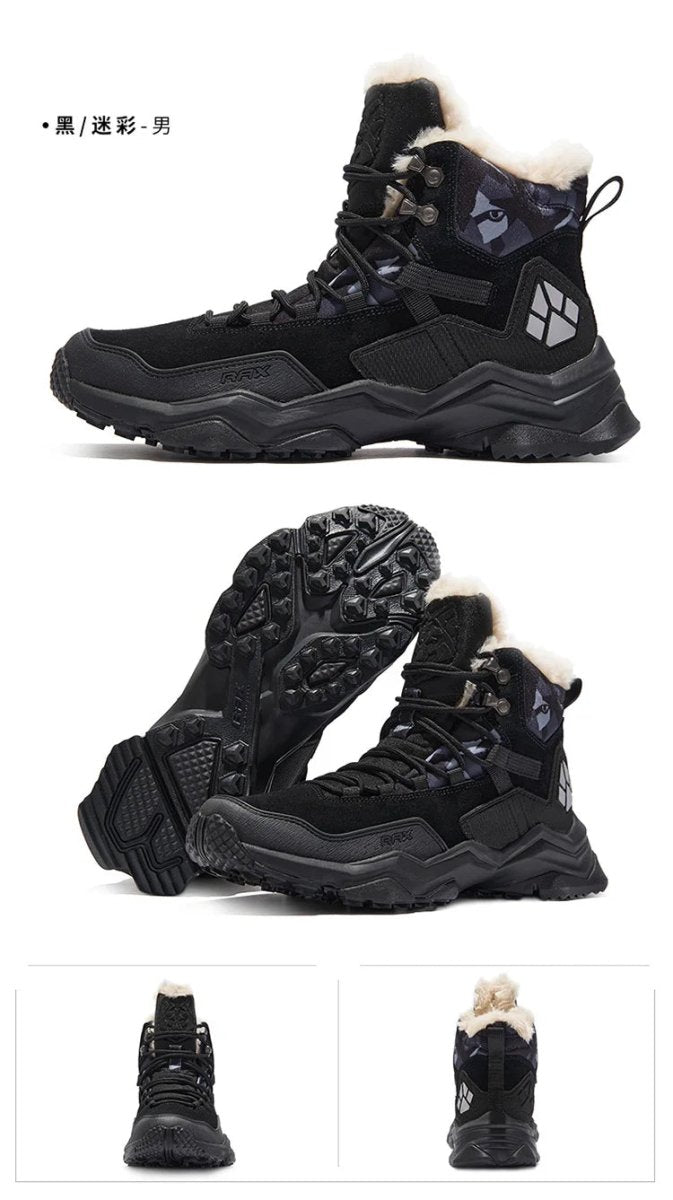 Chaussures de randonnée mid - top / bottines d'alpinisme avec doublure polaire pour homme "RAX - RX - 2415 - 020012 - 9" - Planète Rando