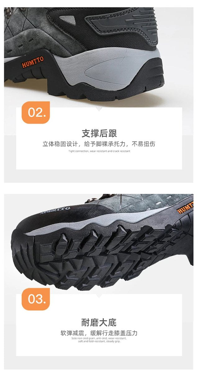 Chaussures de randonnée mid - top / bottines d'alpinisme avec Splash - proof protection pour femme "HUMTTO - HT - 210696B" - Planète Rando