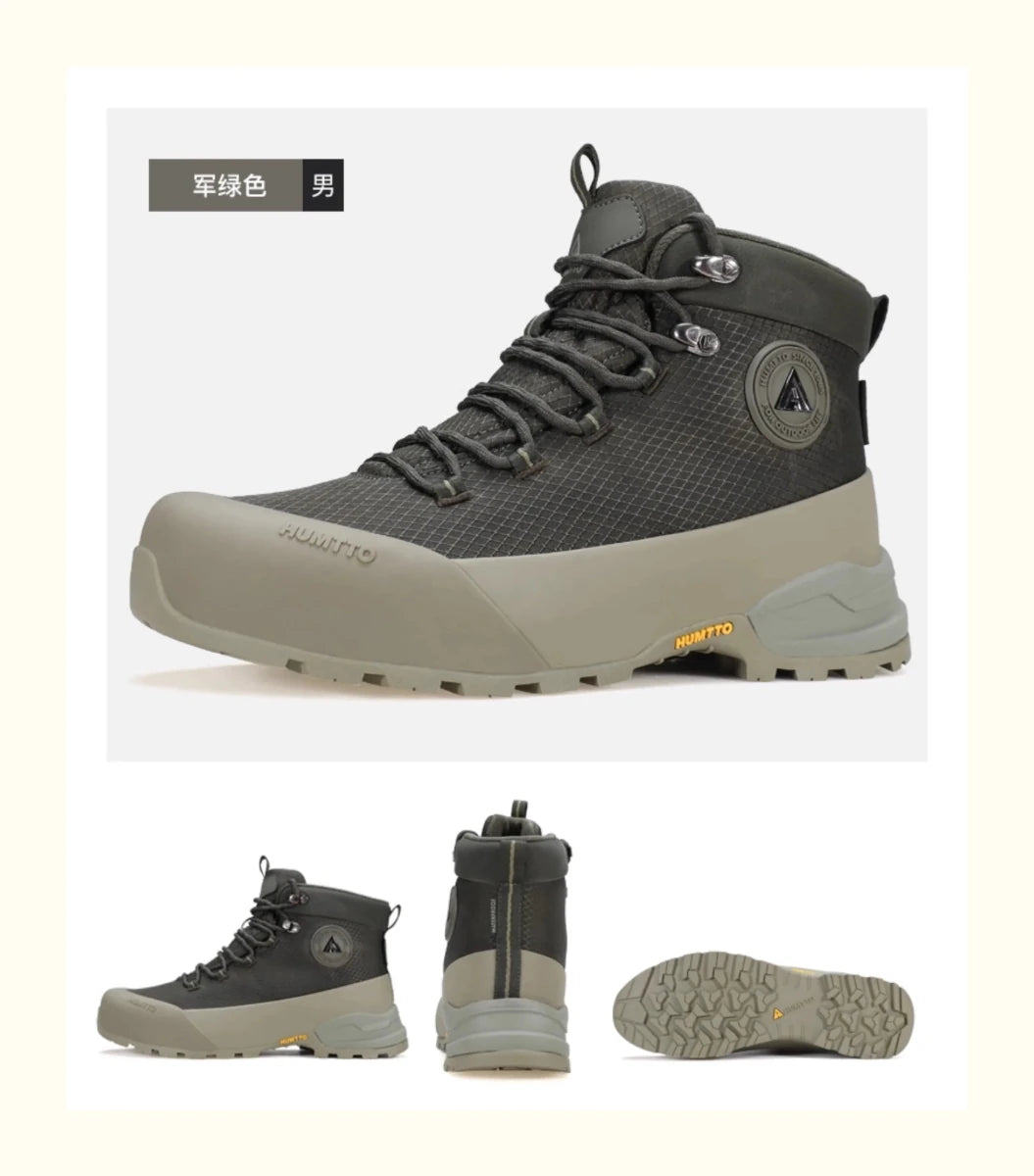 Chaussures de randonnée mid - top / bottines d'alpinisme avec technologie Static Waterproof pour homme "HUMTTO - HT - 260317A" - Planète Rando