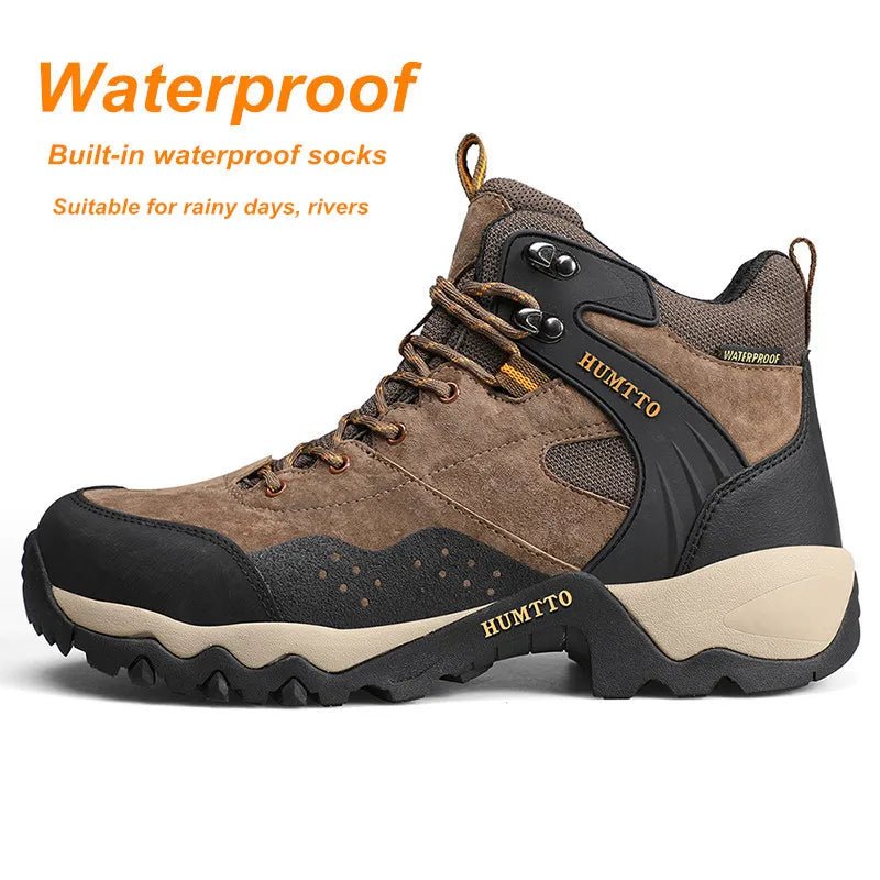 Chaussures de randonnée mid - top / bottines d'expédition 100% imperméables pour homme "HUMTTO - HT - 210337A" - Planète Rando