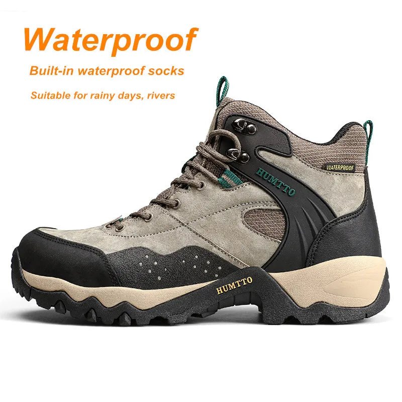 Chaussures de randonnée mid - top / bottines d'expédition 100% imperméables pour homme "HUMTTO - HT - 210337A" - Planète Rando