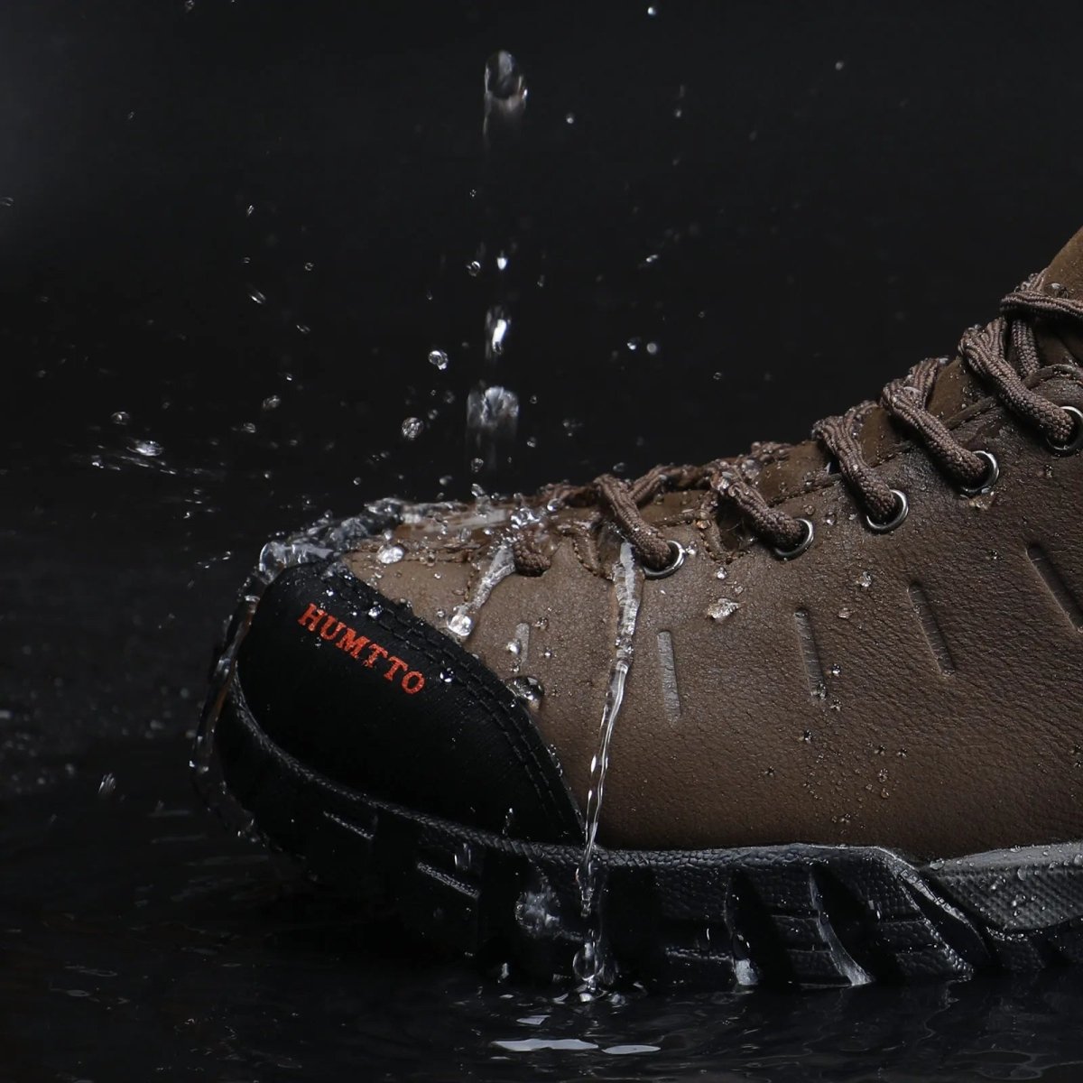 Chaussures de randonnée mid - top / bottines d'expédition 100% imperméables pour homme "HUMTTO - HT - 210371A" - Planète Rando