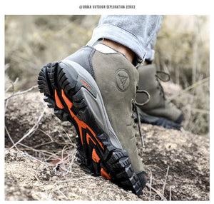 Chaussures de randonnée mid - top / bottines d'expédition 100% imperméables pour homme "HUMTTO - HT - 210371A" - Planète Rando