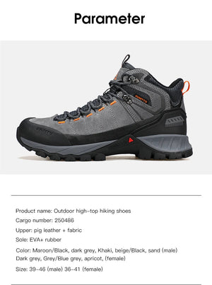 Chaussures de randonnée mid - top / bottines d'expédition avec Technologie Static Waterproof pour homme "HUMTTO - HT - 250486A" - Planète Rando