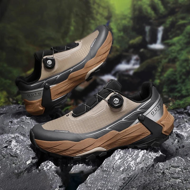 Chaussures de randonnée / trail avec splash proof protection et bouton rotatif "Outu - Enjoy Walking" - Planète Rando