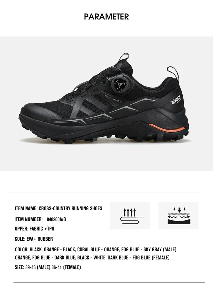Chaussures de running / trail basses avec Technologie Event® Dynamic Waterproof pour homme "HUMTTO - HT - 840200A" - Planète Rando