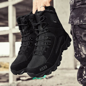 Chaussures high - top / bottines d'hiver imperméables avec doublure polaire pour homme "MX Outdoor - AS33" - Planète Rando