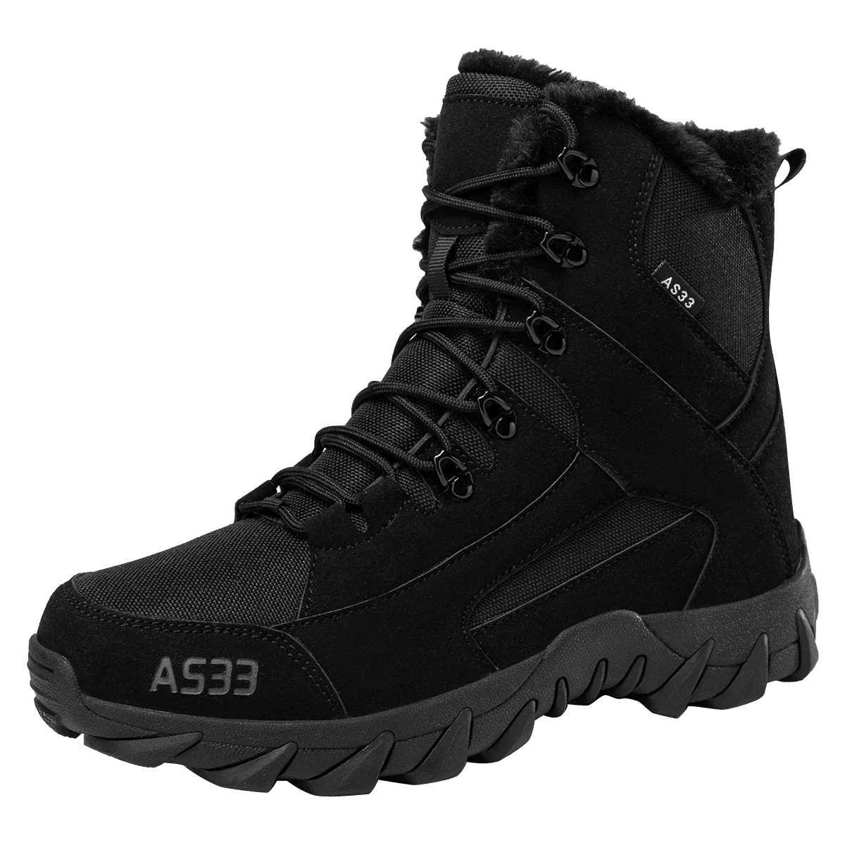 Chaussures high - top / bottines d'hiver imperméables avec doublure polaire pour homme "MX Outdoor - AS33" - Planète Rando