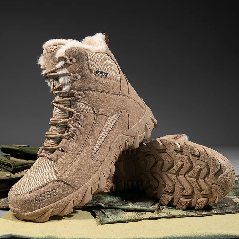 Chaussures high - top / bottines d'hiver imperméables avec doublure polaire pour homme "MX Outdoor - AS33" - Planète Rando