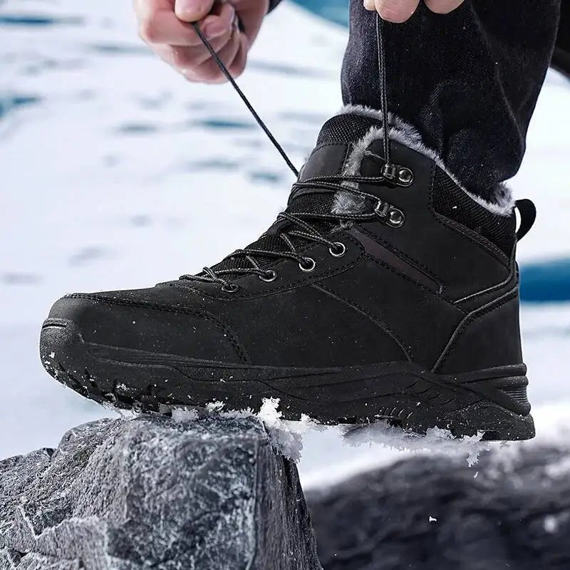 Chaussures mid - top / bottines d'hiver imperméables avec doublure polaire unisexe "Seven Outdoor - SE - 923 - 805" - Planète Rando
