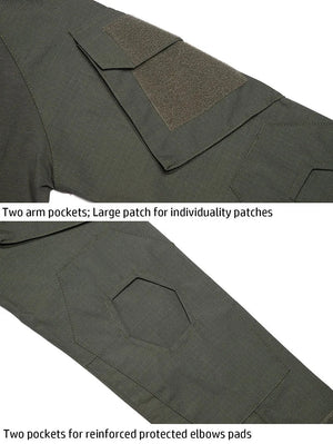 Chemise de combat à manches longues en coton ripstop pour homme "TACVASEN - LSTS139" - Planète Rando