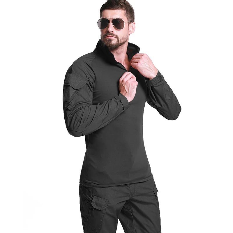 Chemise de combat à manches longues en coton ripstop pour homme "TACVASEN - LSTS139" - Planète Rando