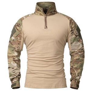 Chemise de combat à manches longues en coton ripstop pour homme "TACVASEN - LSTS139" - Planète Rando