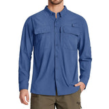 Chemises de randonnée à manches longues et protection solaire UPF 50+ pour homme "TACVASEN - ST144" - Planète Rando