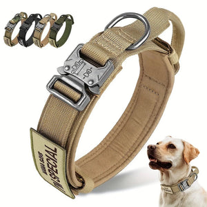 Colliers tactiques robustes pour chiens avec poignée "PETRAVEL - Tactical dog collar" - Planète Rando