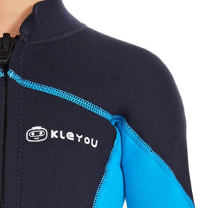 Combinaison de plongée deux pièces en néoprène 2,5 mm pour enfants "KLEYOU - R002" - Planète Rando