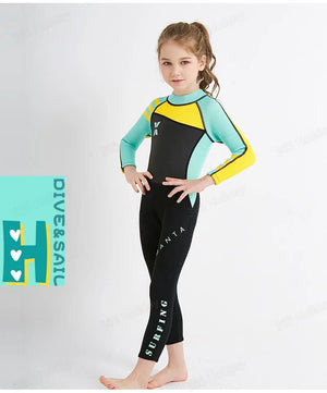 Combinaison de plongée intégrale en néoprène 2,5mm pour enfants "DIVE & SAIL - DS - M150556K" - Planète Rando