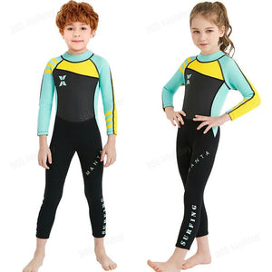 Combinaison de plongée intégrale en néoprène 2,5mm pour enfants "DIVE & SAIL - DS - M150556K" - Planète Rando