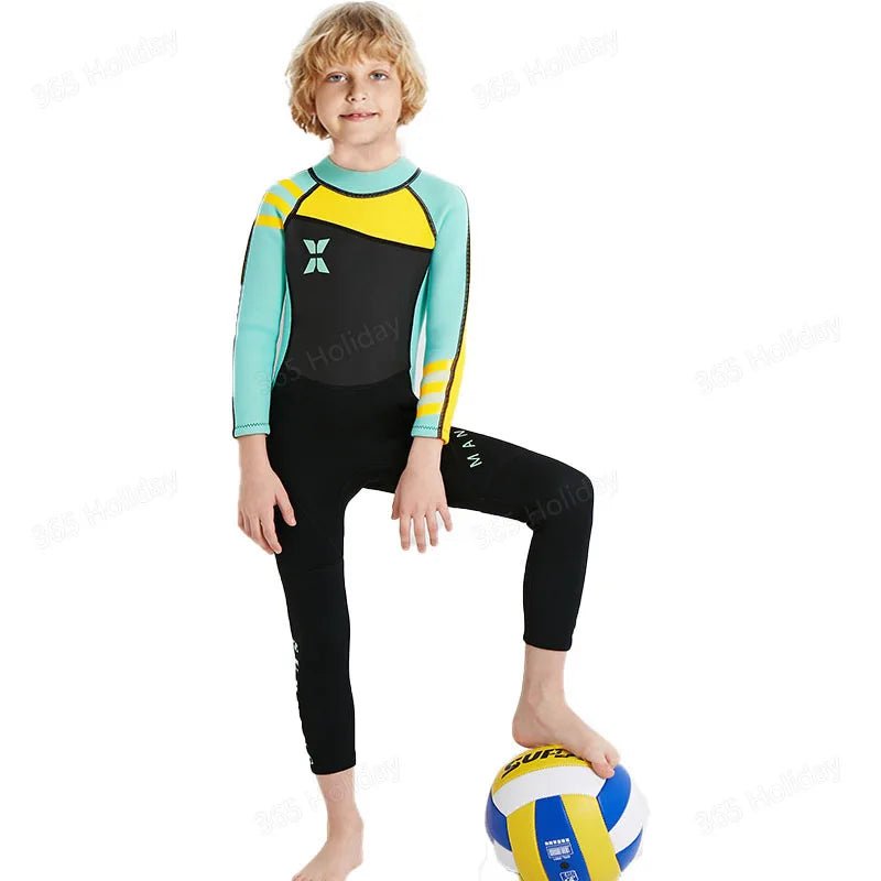 Combinaison de plongée intégrale en néoprène 2,5mm pour enfants "DIVE & SAIL - DS - M150556K" - Planète Rando